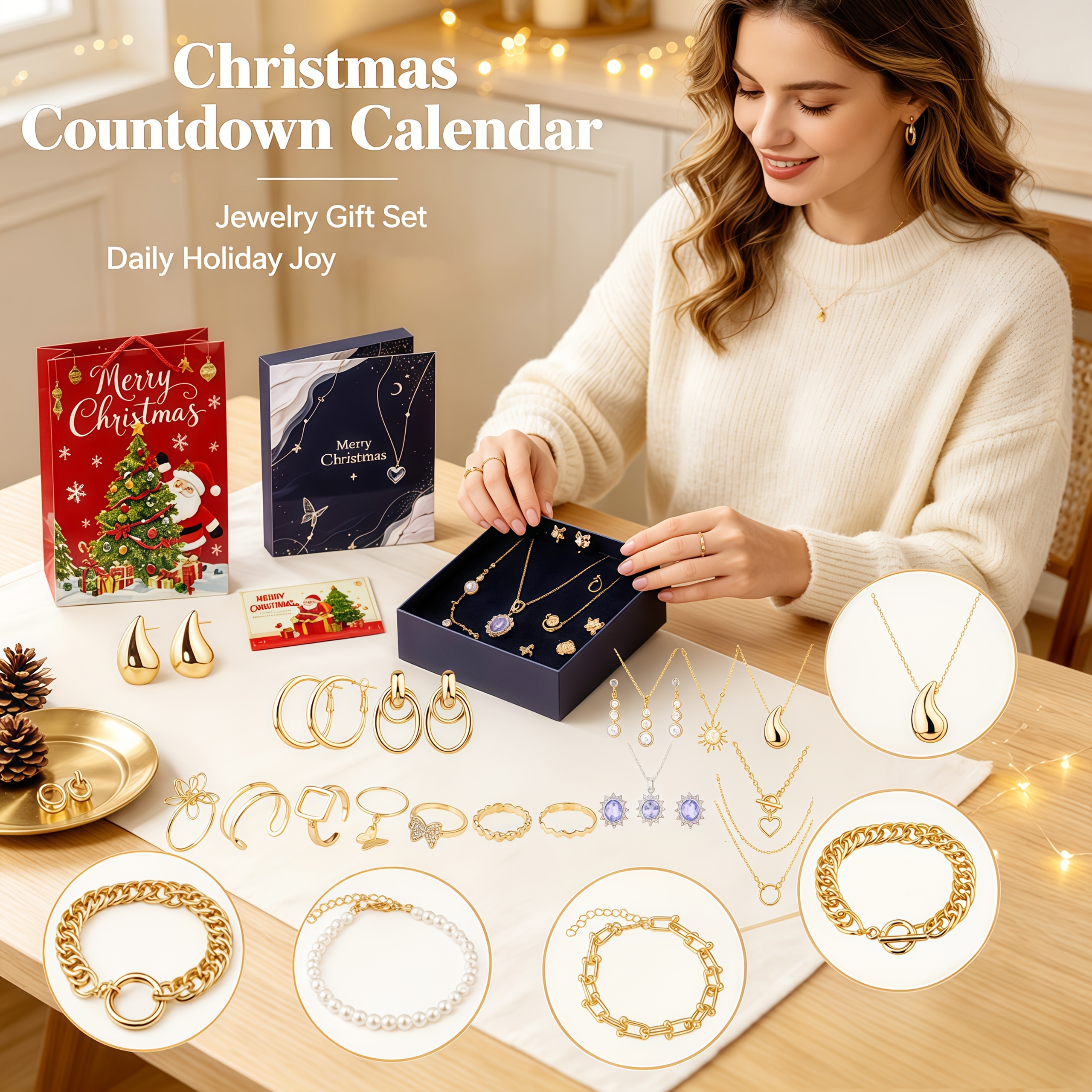 Christmas Countdown Calendar Gift, Holiday Countdown